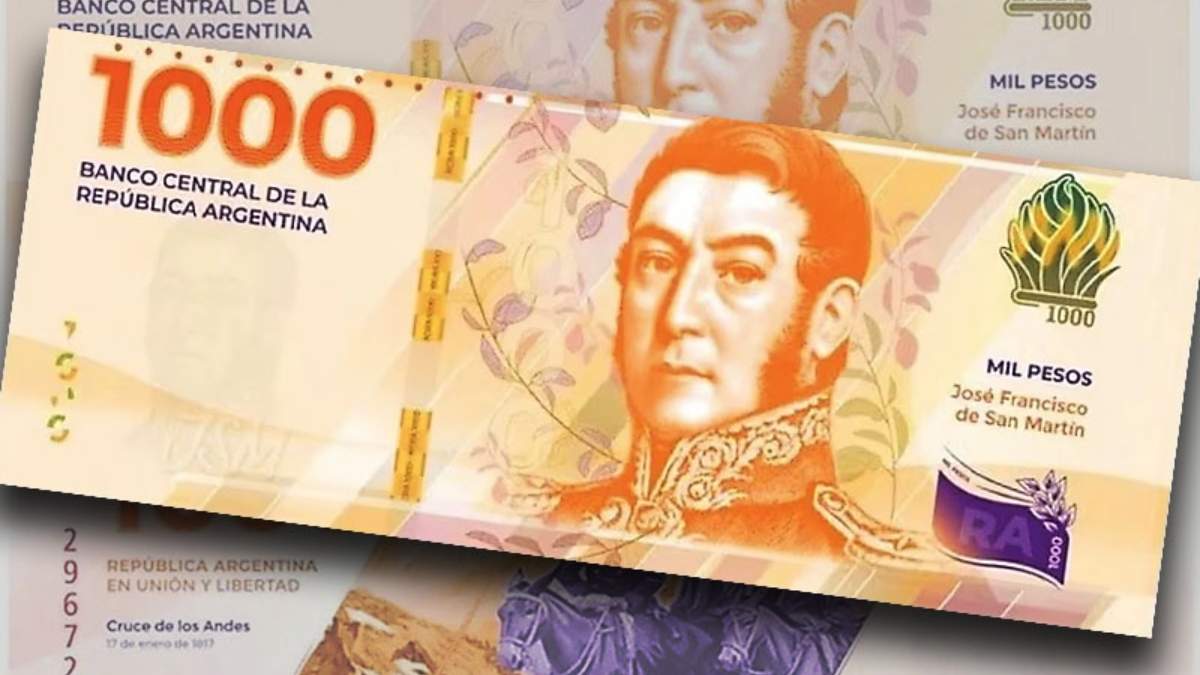 Billetes de mil pesos. Fuente: (Instagram).
