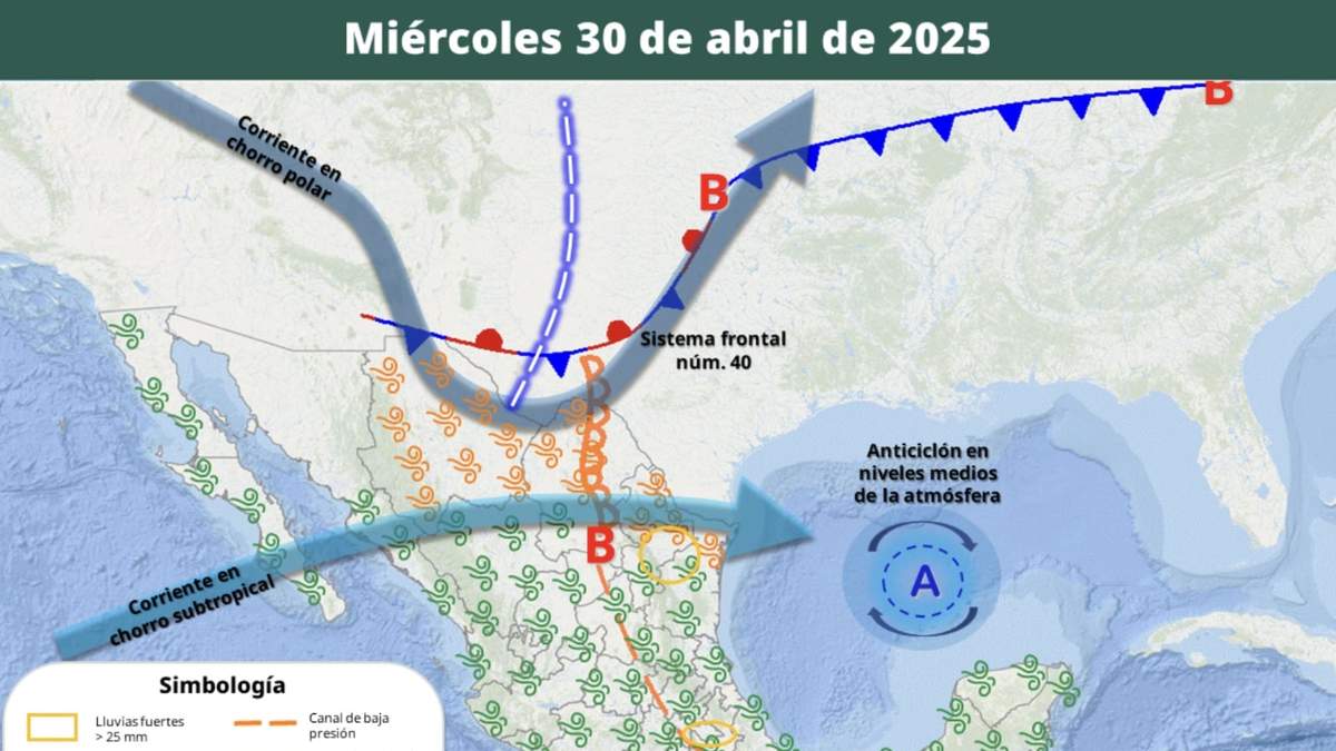 Pronóstico del clima para el 30 de abril