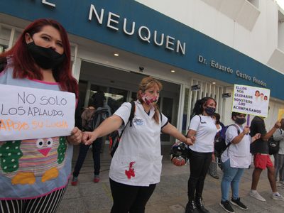 "Sabemos que hay plata": los trabajadores de Salud de Neuquén no aflojan en su lucha