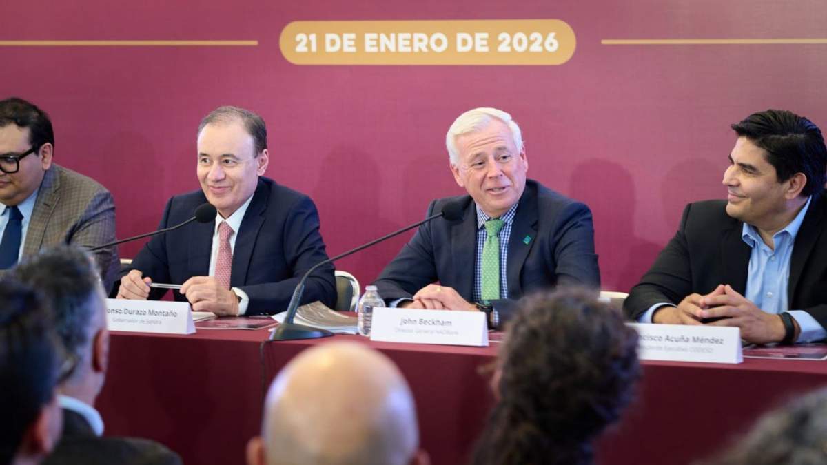El gobernador Alfonso Durazo Montaño encabezó la presentación del Marco de Financiamientos e Inversiones Públicas Sostenibles del Estado de Sonora