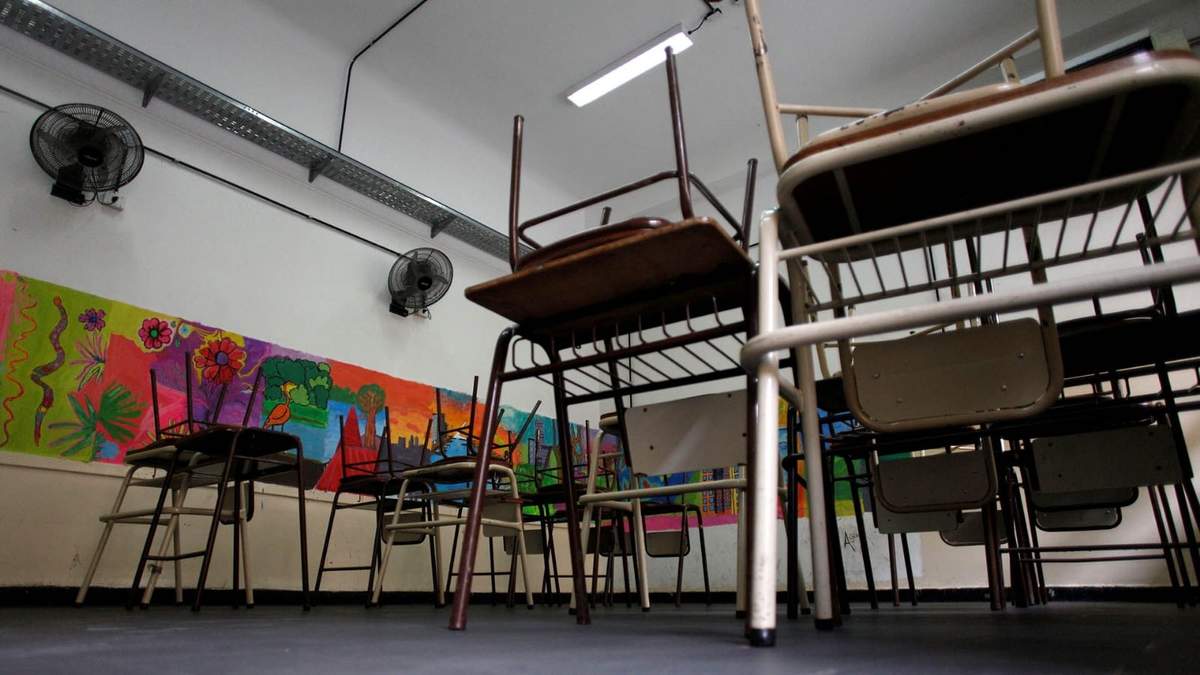 Todavía no se sabe si se retomarán las clases presenciales el lunes. Fuente: (Twitter)