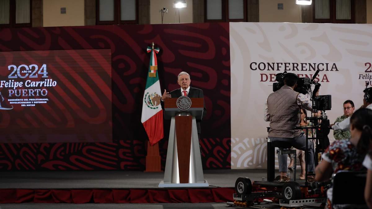 El presidente en su conferencia mañanera