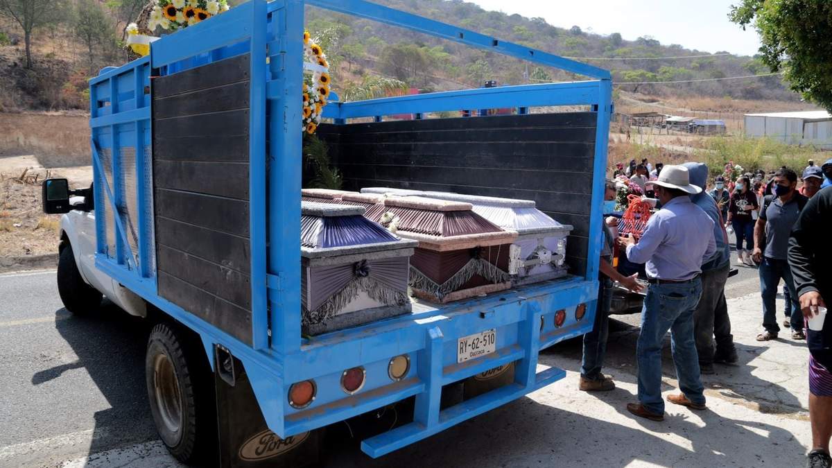Entierro de los asesinados
