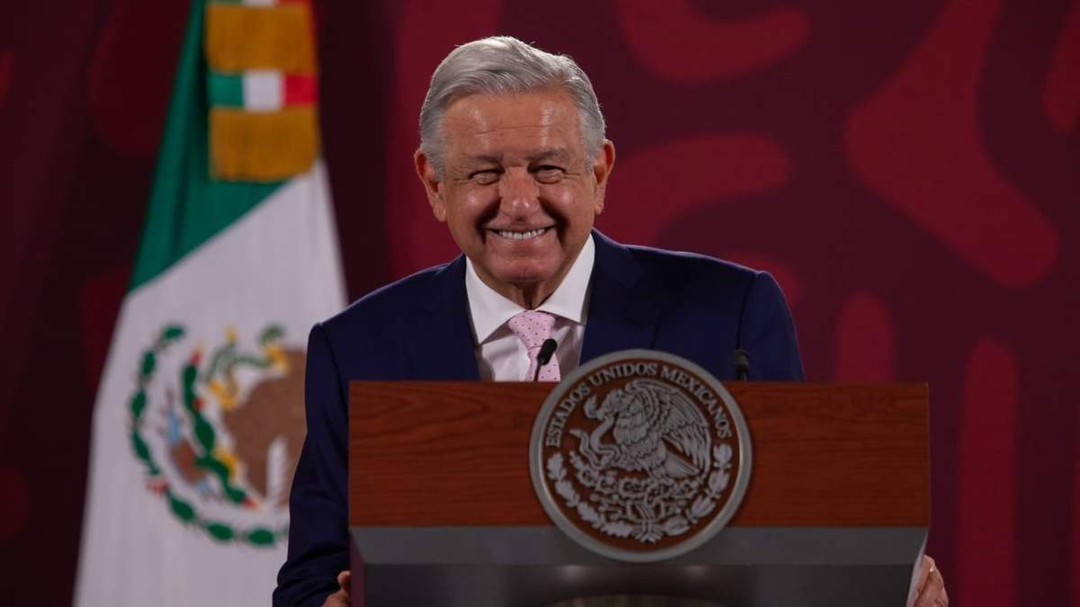 El presidente durante la conferencia de Palacio Nacional este miércoles