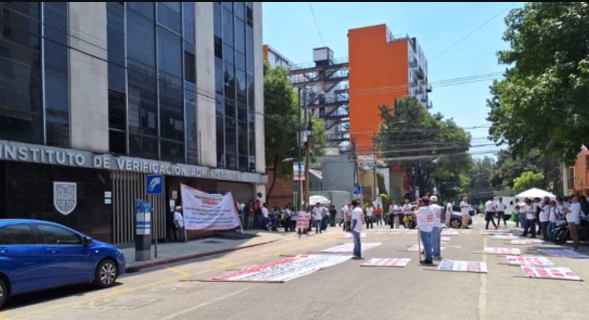Protesta de Madereros frente al Invea. “No somos talamontes”