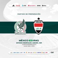 México cerrará preparación para Qatar ante Irak y Suecia