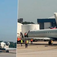 Dos aviones chocan en pista de aeropuerto de Atlanta (Video)