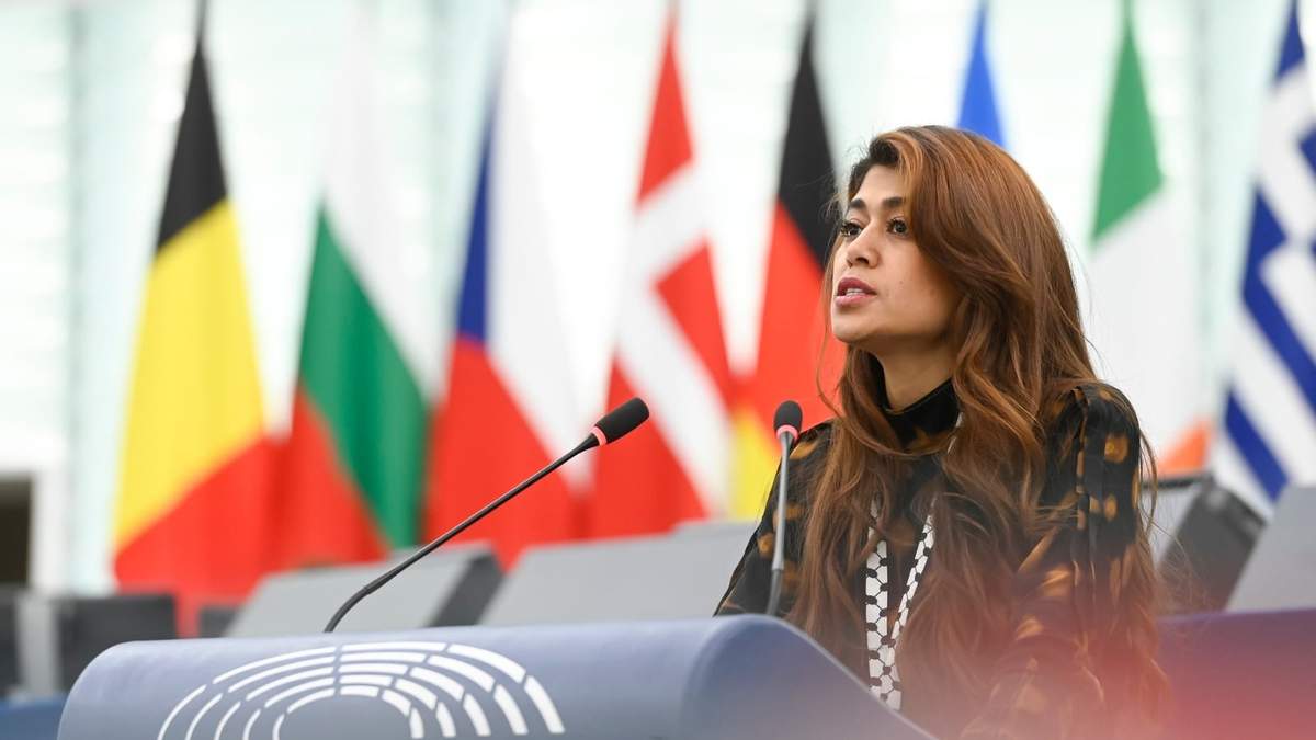 La eurodiputada franco-palestina, Rima Hassan
