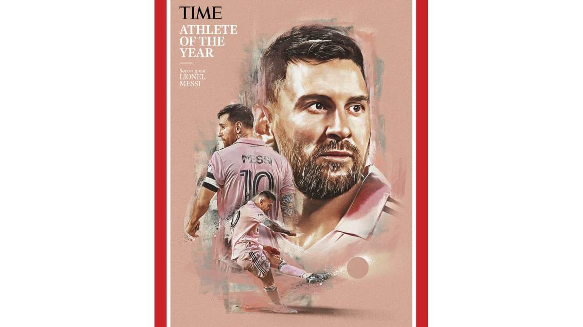 Messi en la portada de Time