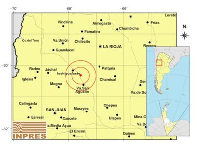 Tembló fuerte en La Rioja y se sintió en Mendoza