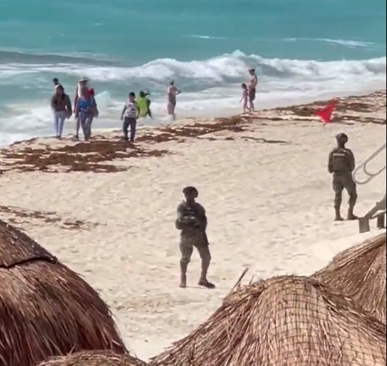 El operativo en la Playa