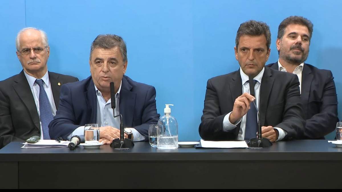Sergio Massa y Mario Negri. Foto: (Twitter)