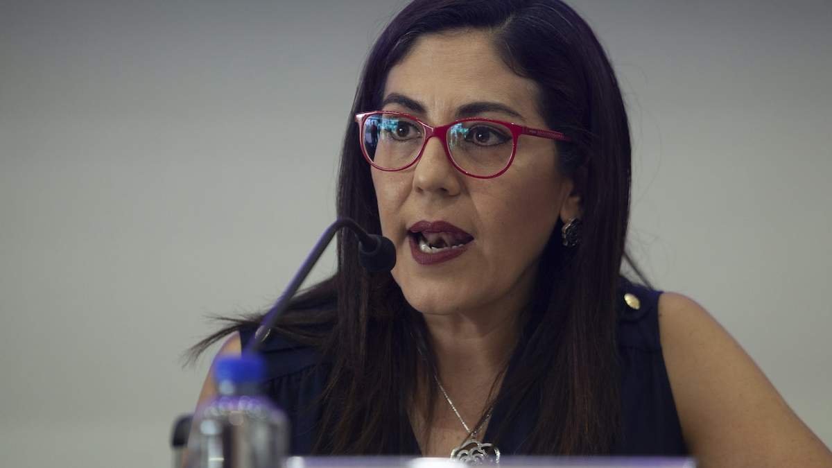 Claudia Zavala, de la Comisión de Quejas y Denuncias del INE