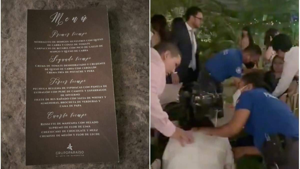Menú de la boda