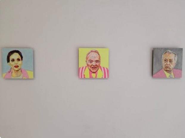 El artista explica que exhibe una selección de personajes impresentables realizada de manera visceral