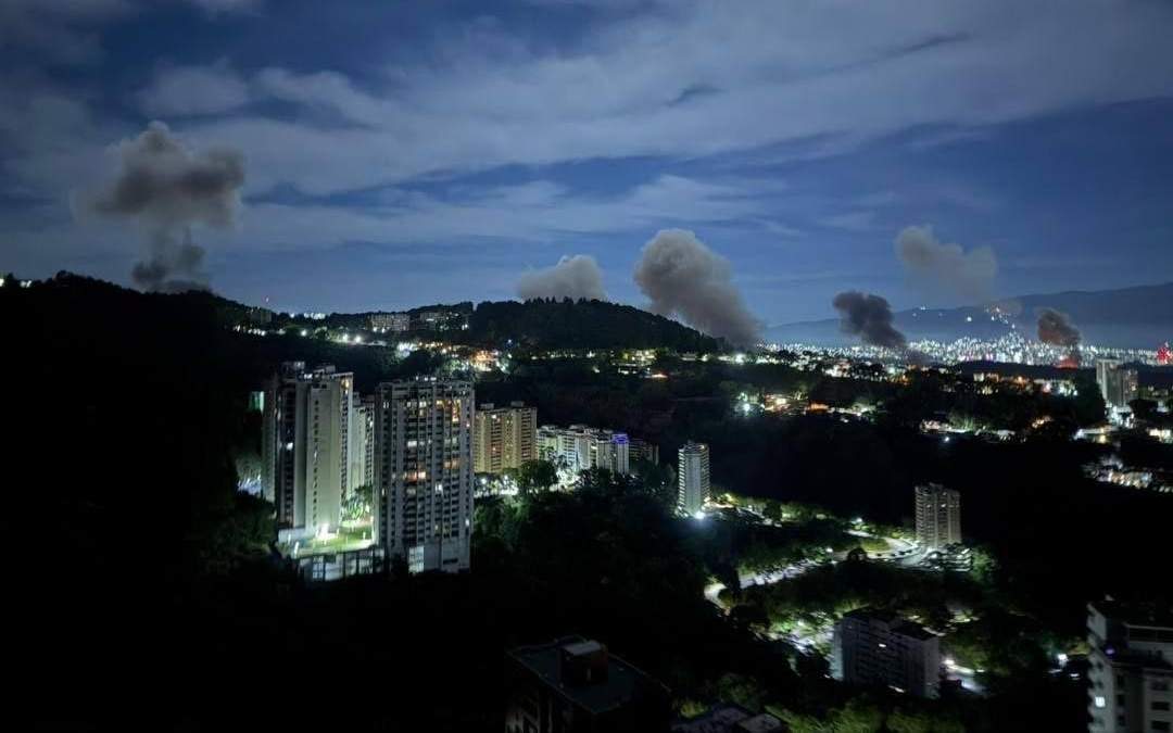 Bombardeo en Venezuela