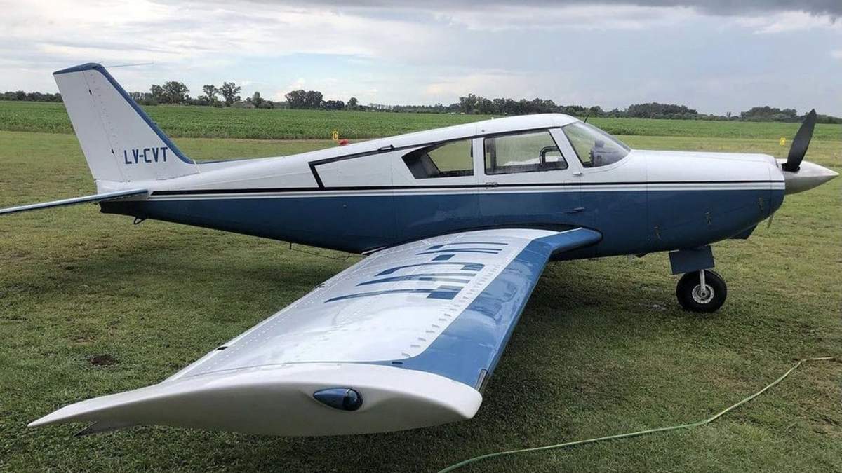 Caída de un avión argentino en Uruguay. Fuente: (Twitter)