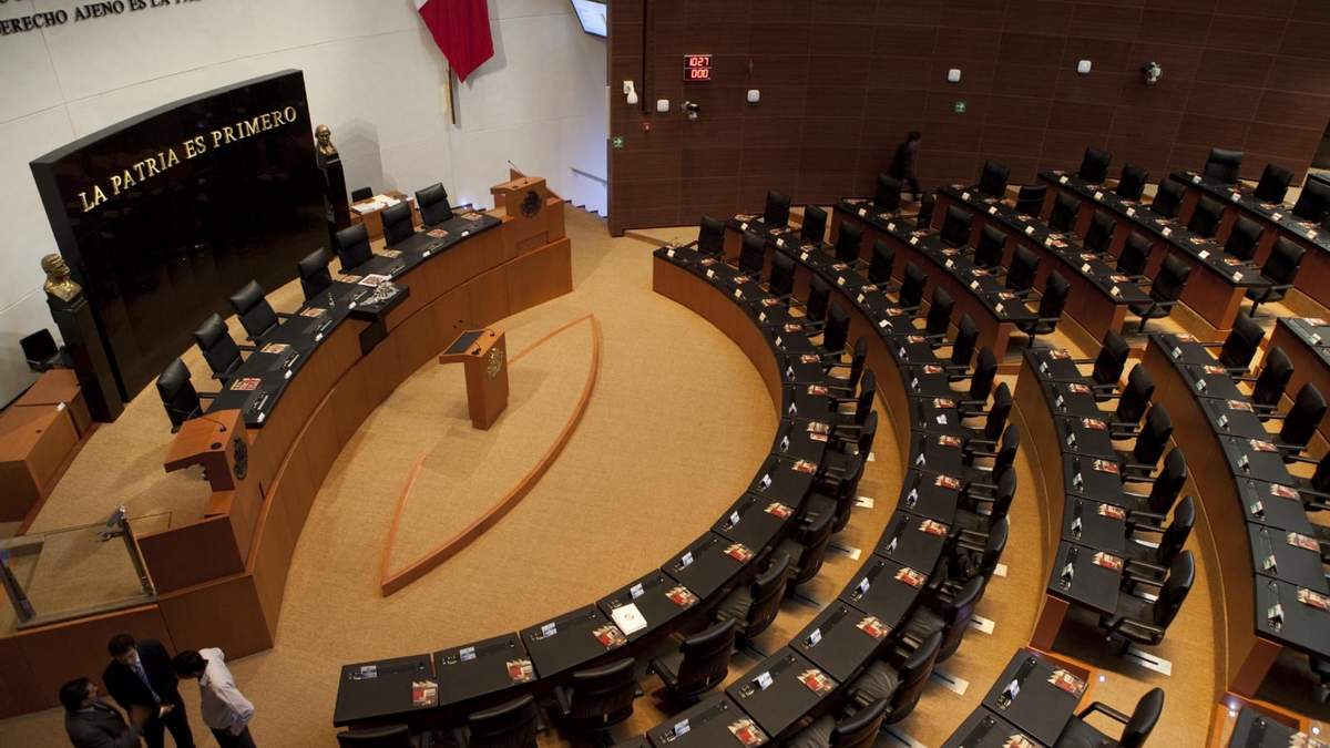 El salón de plenos del Senado