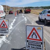 Detuvieron las obras en la ruta provincial 7 por consecuencias de frío extremo