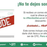 FGR alerta sobre el virus Betabot, que suplanta a la CFE para robar datos de usuarios