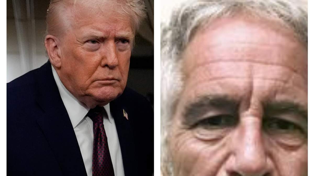 El presidente de Estados Unidos, Donald Trump yJeffrey Epstein