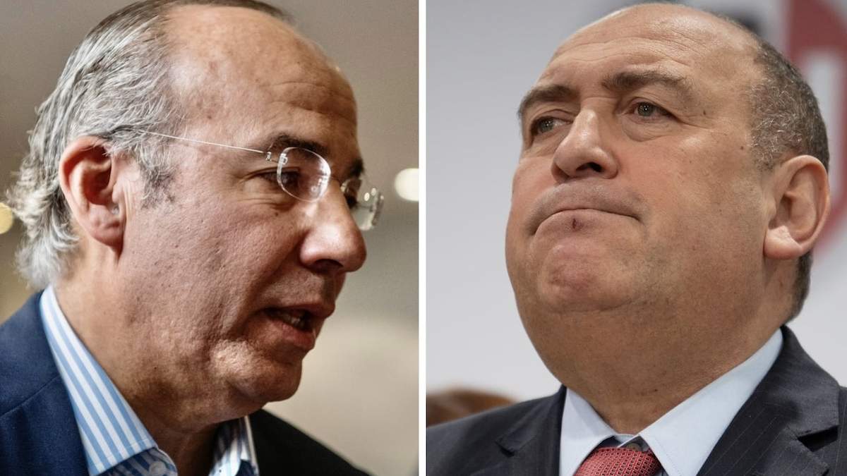 Felipe Calderón y Rubén Moreira