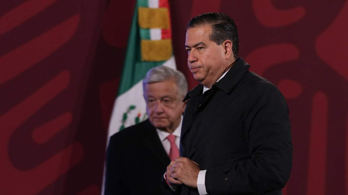 El presidente Andrés Manuel López Obrador y el candidato del PT, Ricardo Mejía Berdeja