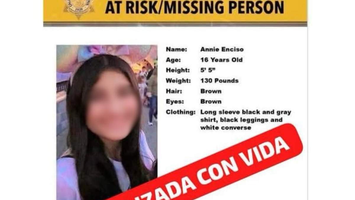 La Alerta Amber emitida en Estados Unidos tras la desaparición de la menor de edad