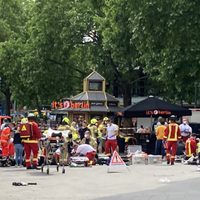 Vehículo atropella una multitud en Berlín; una mujer falleció y hay nueve heridos