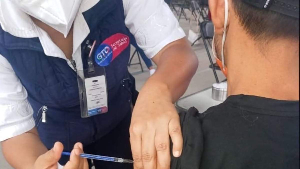 Un módulo de vacunación en Guanajuato