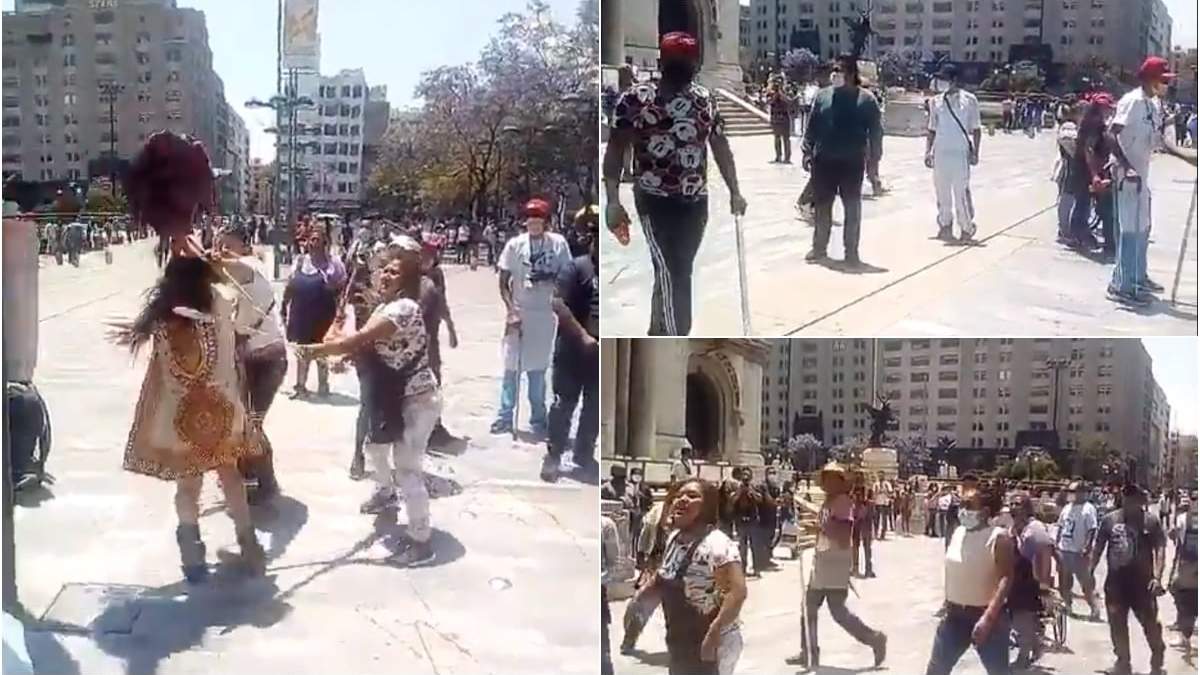 Los hechos se registraron la tarde de este 10 de abril en las inmediaciones del palacio de Bellas Artes y la Alameda Central