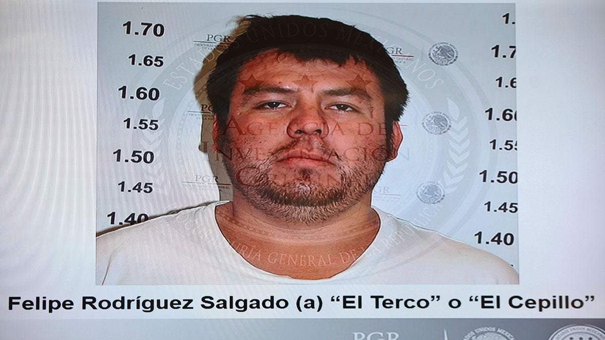 Felipe Rodríguez Salgado, “El Cepillo”, presunto sicario de Guerreros Unidos