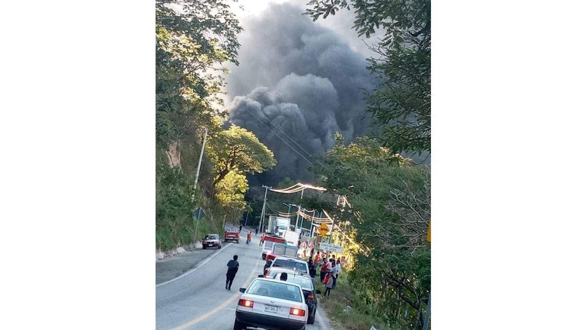 La explosión ocurrió en un predio de una comunidad de Mazapa de Madero