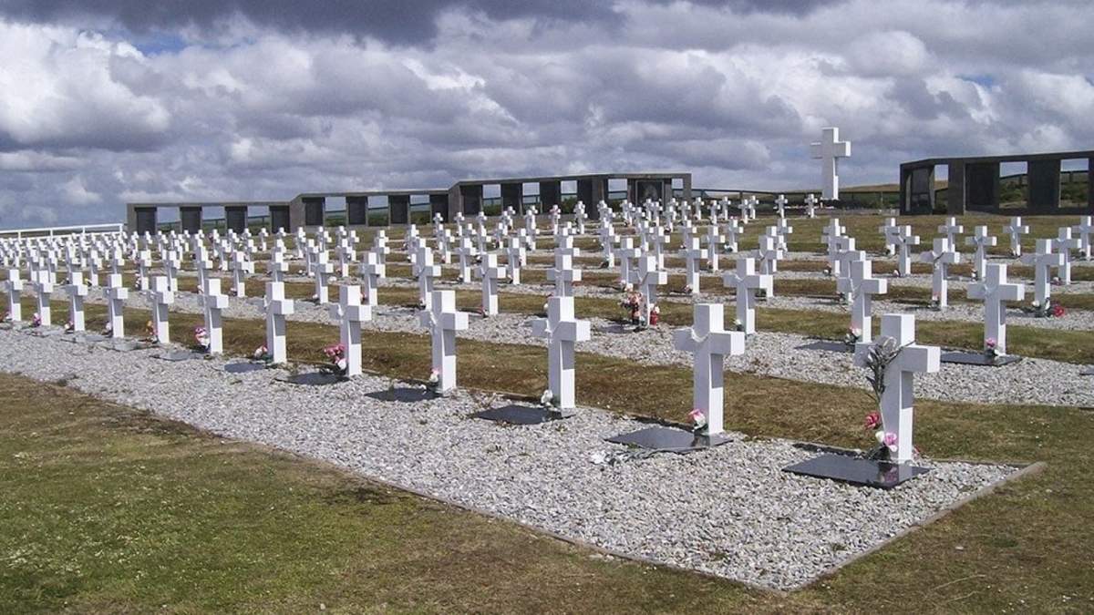 Cementerio de Darwin, Islas Malvinas. Fuente: (Twitter)