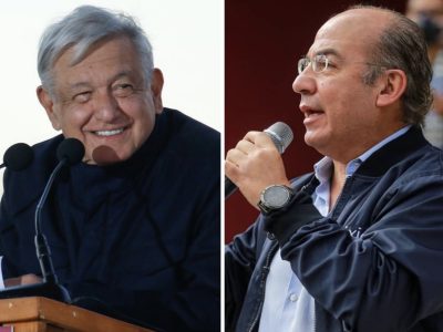 Calderón se burla del “bastón de mando” de Sheinbaum y AMLO le responde: “Claudia es un caramelo”