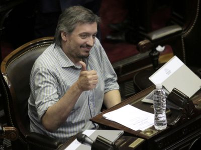 "Puede hablar, pero los resultados son los resultados", Máximo Kirchner chicaneó al Macrismo