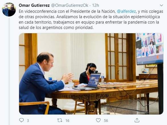 Tuit de Omar Gutiérrez