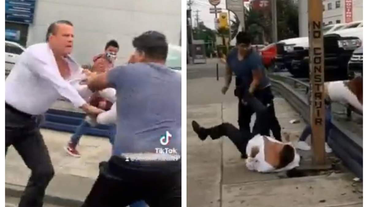 Al menos dos videos subidos a redes sociales mostraron la pelea entre el actor y una pareja