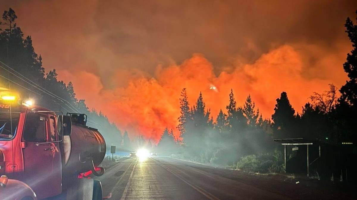 Incendios en El Bolsón. Fuente: (Instagram)