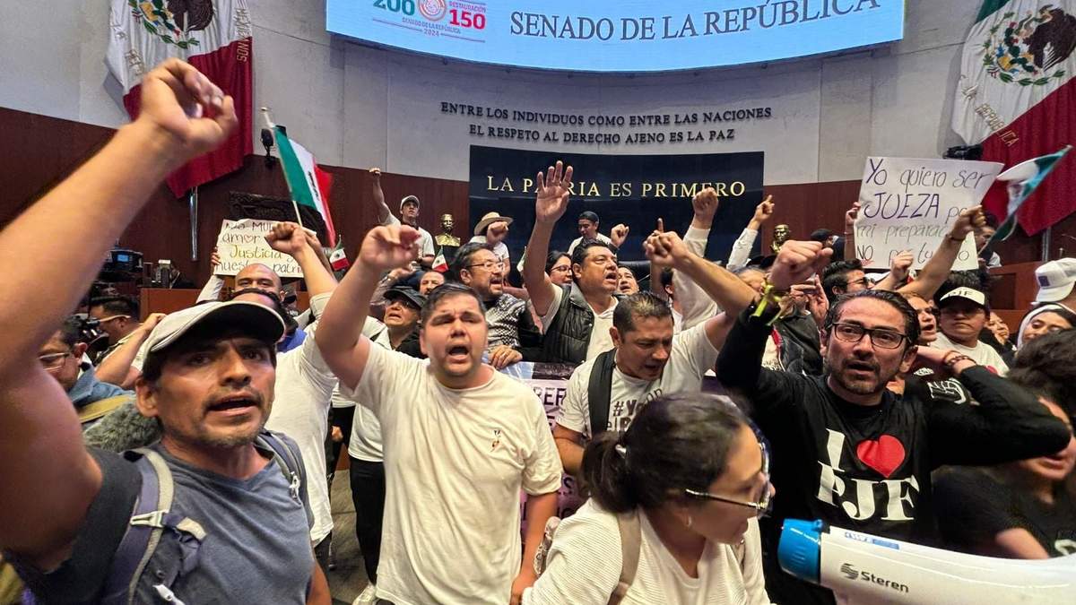 Irrupción en el Senado contra la reforma