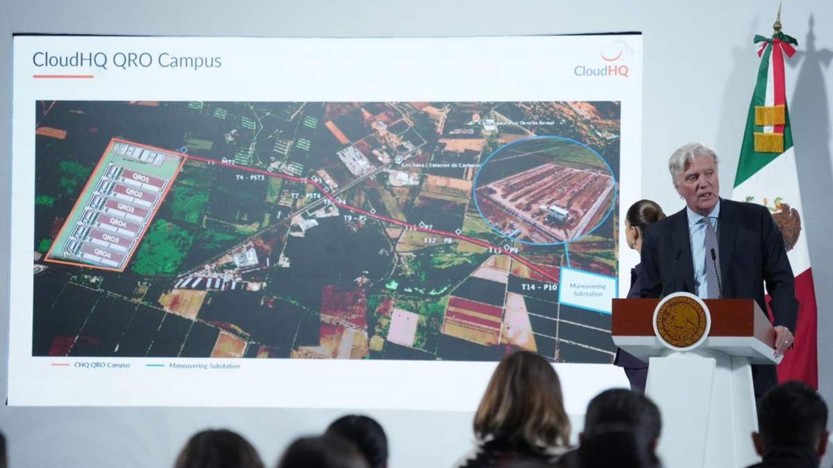 La empresa CloudHQ anunció una inversión de 4 mil 800 millones de dólares en un centro de datos con sede en Querétaro