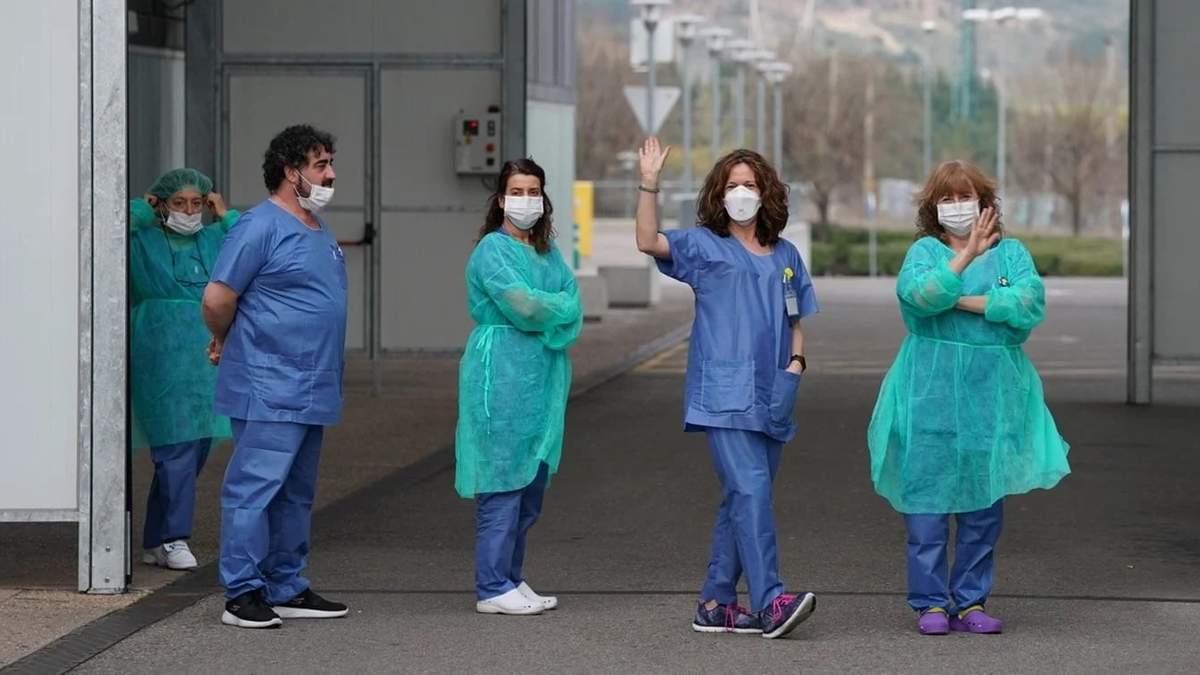 Trabajadores de la salud. Fuente: (Twitter)