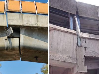 Circulan en redes fotos de otras estaciones del Metro con estructuras dañadas