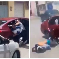 Salta de un auto en movimiento para huir de sus secuestradores en Edomex (Video)