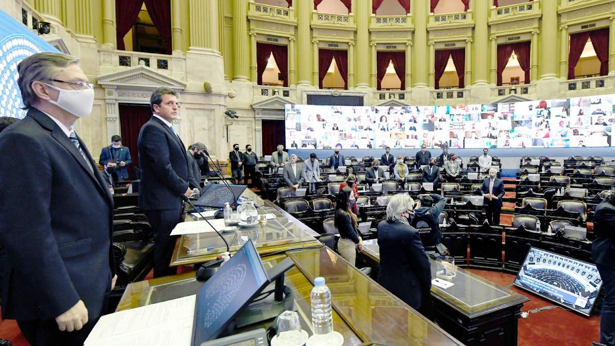 Cámara de Diputados de la Nación. Fuente: (Twitter)