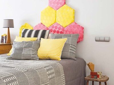 Qué chic: con cartón y algunos elementos, creá este respaldar de cama increíble, más lindo que los de revista