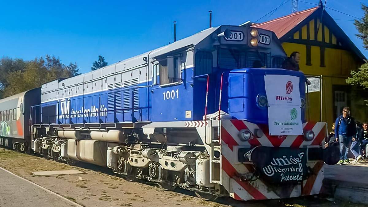 Tren a Zapala. Fuente: (Twitter).