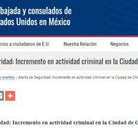 EU emite alerta de seguridad y consulado prohíbe viajar a Chihuahua