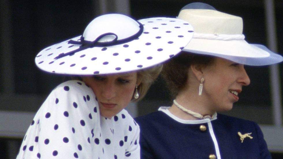 Lady Di y la Princesa Ana. Fuente: (Instagram)