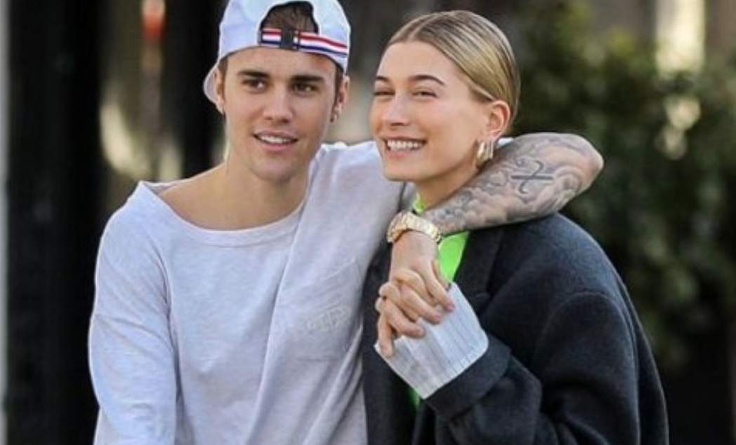 Justin Bieber y Hailey Baldwin. Fuente: (Twitter)